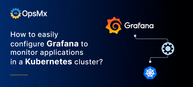How to easily configure Grafana to monitor applications in a Kubernetes cluster diagram