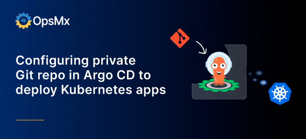 Configuring private Git repo in Argo CD to deploy Kubernetes apps diagram
