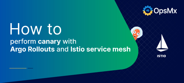 How to perform canary with Argo Rollouts and Istio service mesh diagram