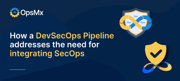 How a DevSecOps Pipeline addresses the need for integrating SecOps into CI/CD pipelines diagram